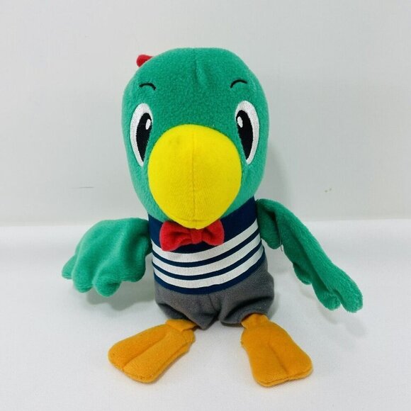 Benesse Torippii Shimajiro Parrot Bird Plush Toy 6” Green Doll Japanese Bow Tie - Picture 2 of 10